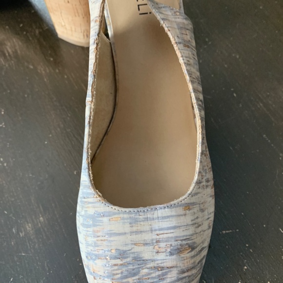 Can Eli‎  cork heel platform shoes. Worn once for 30 minutes in the house only - Picture 2 of 7